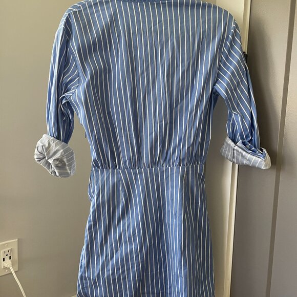 Reformation Weston Dress Tribune Stripe - Size 0 - Picture 3 of 4
